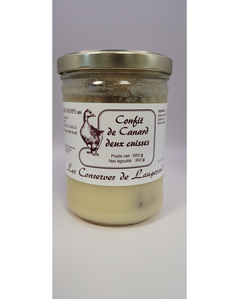 Confit de Canard deux Cuisses 650g