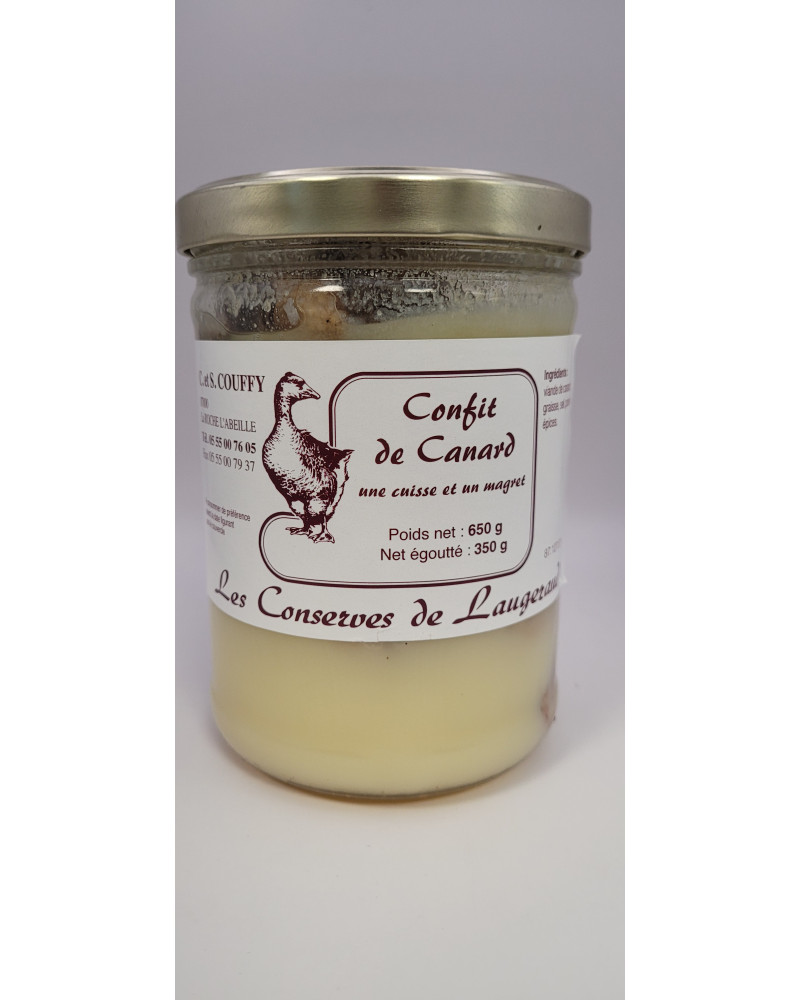 Confit de Canard une Cuisse et un Magret 650g