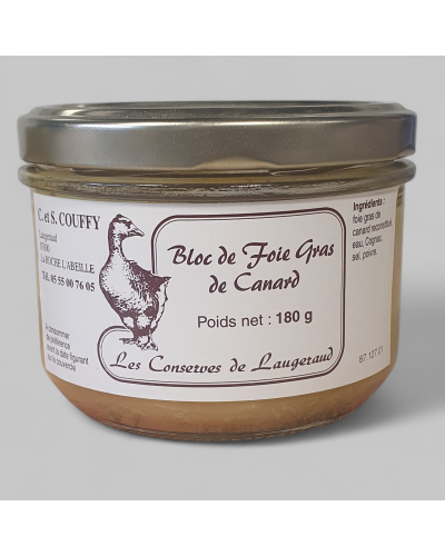 Bloc Foie Gras Canard 180g