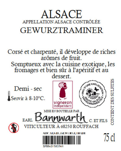 Gewurztraminer 75cl