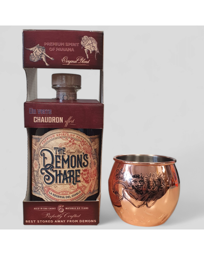 Coffret Rhum Demon's Share 40° 70cl Chaudron