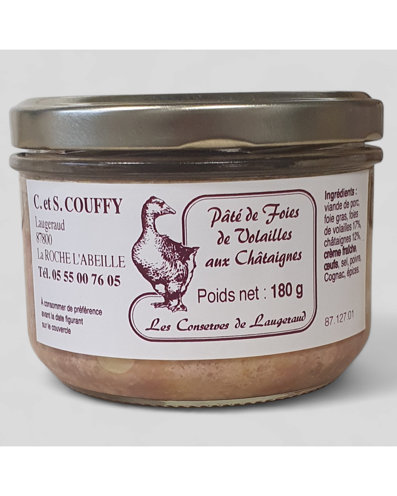 Paté de Foie aux Châtaignes 180g