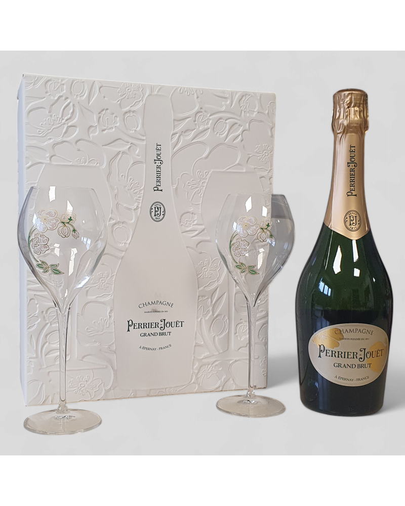 Coffret 2 Verres Champagne Perrier-Jouet 75cl