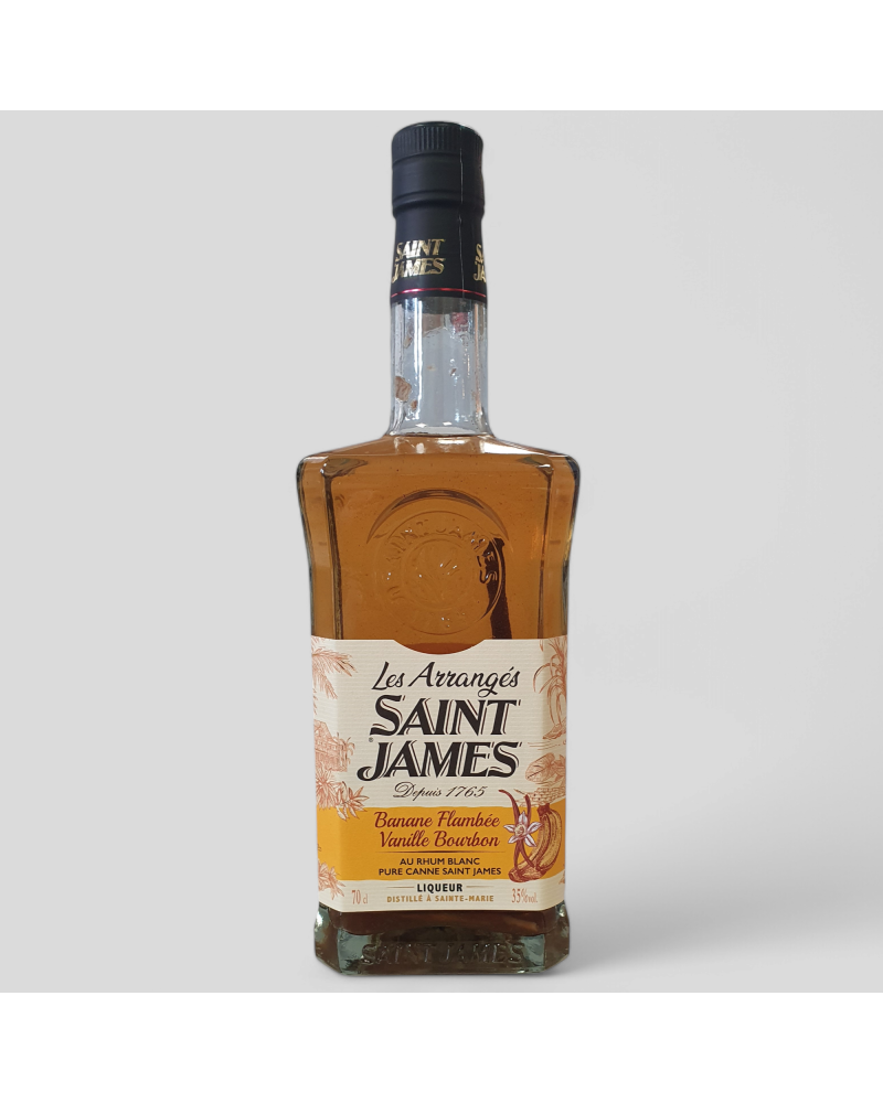 Rhum arrangé Saint James Banane Flambée 35° 70cl